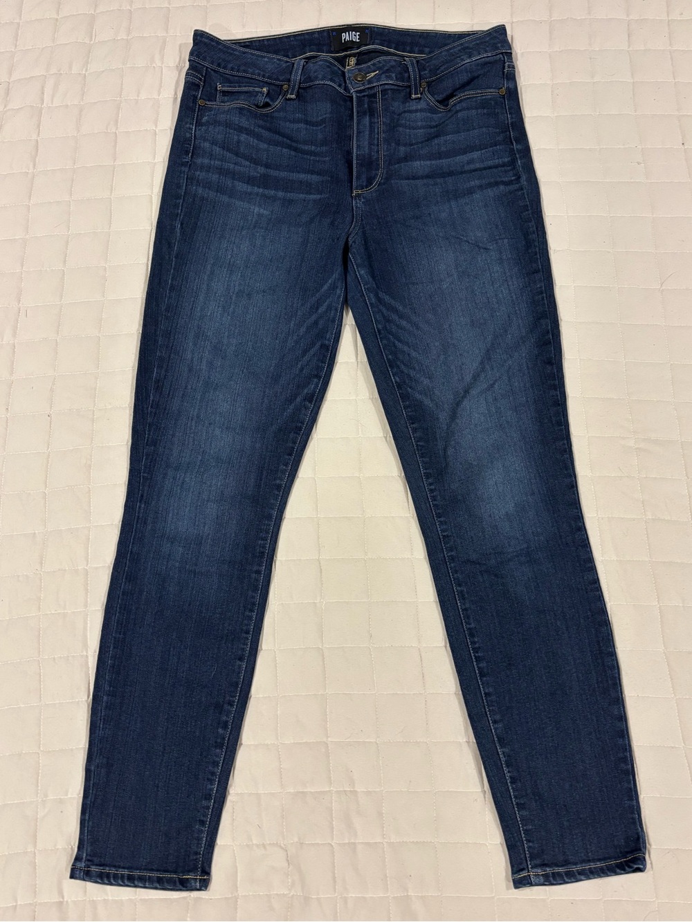 PAIGE Hoxton Ankle Skinny Jeans Dark Blue Women's 30